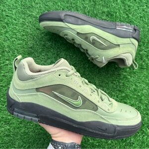 Nike Sb Air Max Ishod Skate Shoe Oil Green And Black